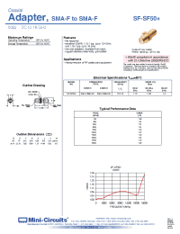 Datasheet SF-SF50+ manufacturer Mini-Circuits
